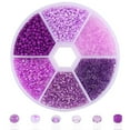 thumbnail image 3 of Bangcool Small Beads Handmade DIY 7800PCS Solid Color Bracelet Making Beads Pony Beads, 3 of 10