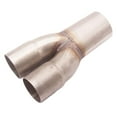 thumbnail image 4 of koolsoo Collecteur d'Échappement 2-1 Double Entrée ID 2 Pouces Simple 2.5 Pouces OD, Acier Inoxydable 304, 4 of 8