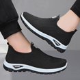 thumbnail image 4 of NOKIO Men's Walking Shoes Lightweight Breathable Knit Sneakers Comfortable S𝗅ip On Sport Shoes with Non-S𝗅ip Durab𝗅e Sole for All Day Standing,Work,Travel and Casual Wear, 4 of 6