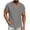 Gray, variant on yillto Men's T Shirt Short Sleeve V Neck Shirt Casual Summer Classic Buttons Basic Cotton Linen Tee Shirts