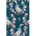 thumbnail image 5 of Coolnut Goose and Flowers Blackout Curtain for Bedroom, 2 Panels Thermal Insulated Blackout Drapes Long Darkening Curtains with Grommets for Living Room 55 x 84 Inch, 5 of 5