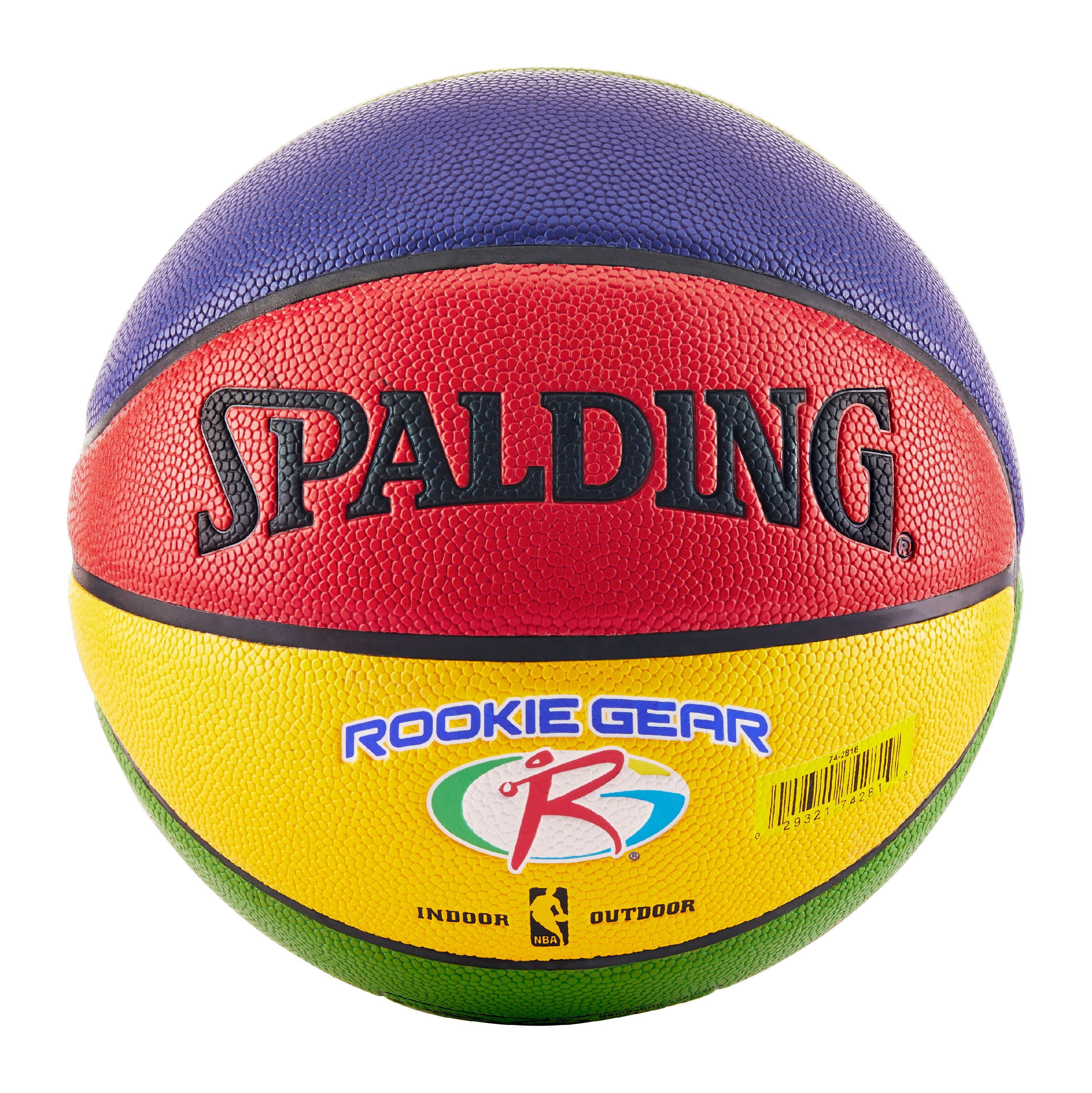 Spalding Rookie Gear Basketball, Indoor/Outdoor, 27.5 Inch Youth Size