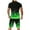 Green, variant on jsaierl Men's 3D Digital Print Tracksuit Set Short Sleeve Tops and Shorts Two-Piece Jogger Sport Shirts Short Pants Set