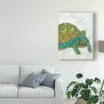 thumbnail image 3 of Trademark Fine Art 'Turtle Friends I' Canvas Art by Chariklia Zarris, 3 of 4