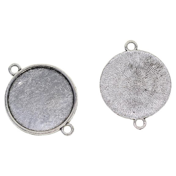 50pcs Pendant Trays Cabochon Base Setting DIY Jewelry 20mm