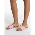 thumbnail image 2 of No Boundaries Women's Beaded Slide Sandals, 2 of 7