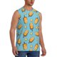 thumbnail image 2 of Balery Lemon Ice Cream Camisetas sin mangas para hombre, absorbe la humedad y protege contra el mal olor.-Large, 2 of 7