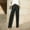 Black, variant on Wensltd Summer Women Straight Pants High Wasited Lounge Pants Comfy