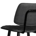 thumbnail image 6 of Simpli Home Raya Contemporary 16 inch Counter Height Stool (Set of 2) in Charcoal Polyester linen fabric, 6 of 13