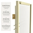 thumbnail image 4 of Red Lantern 6 ft. Tall Double Cross Shoji Screen - Ivory - 3 Panels, 4 of 7