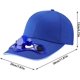 thumbnail image 2 of Gorra de ventilador solar de verano azul para fanáticos del béisbol - Sombrero de ventilador solar para hombres - Sombrero de protección solar para pesca, camping, deportes al aire libre JM, 2 of 5