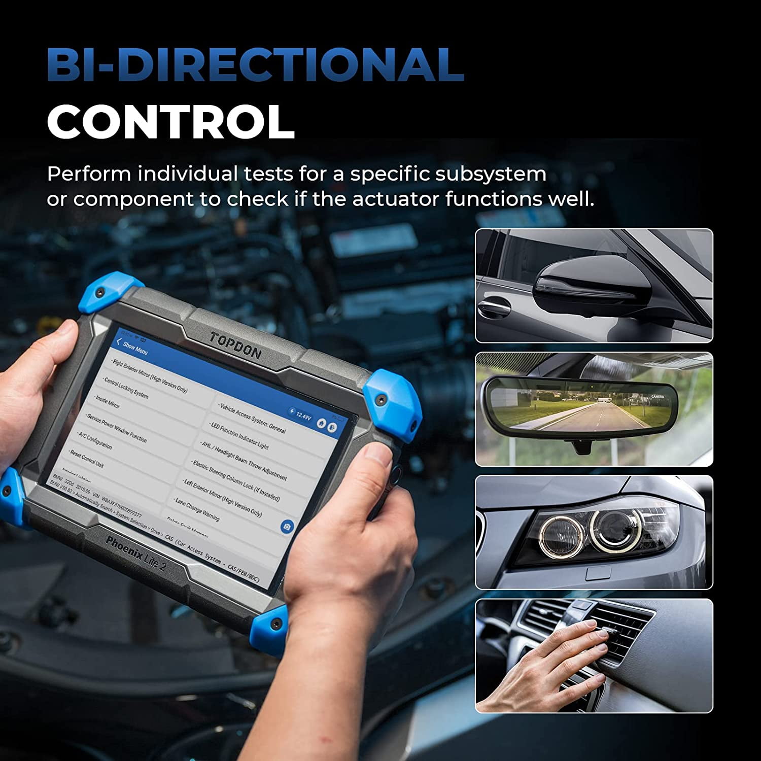 OBD2 Scanner, TOPDON Phoenix Lite 2 Car Diagnostic Scan Tool, Bi-Directional Control, E‘CU C0ding 28+ Reset Functions OBD2 Scanner, TOPDON Phoenix Lite 2 Car Diagnostic Scan Tool, Bi-Directional Control, E‘CU C0ding 28+ Reset Functions
