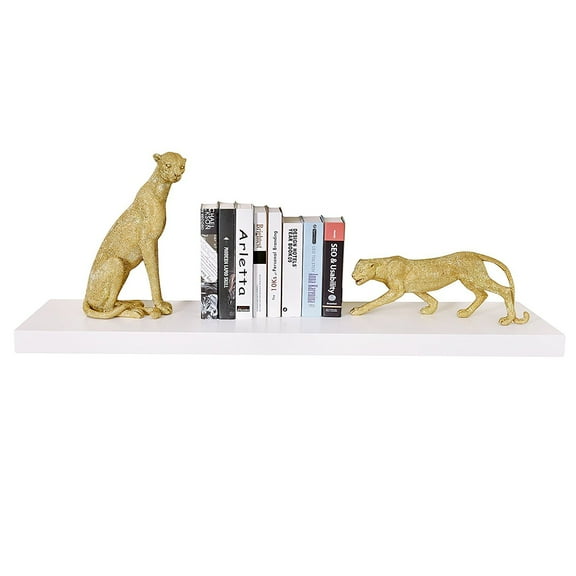 WELLAND 48 Inch Grande Floating Shelves Wall Shelf Mounted Display Shelf, 48"L x 11.81"D x 4"T, White