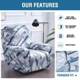 thumbnail image 3 of Recliner Slipcovers -Pieces Lazyboy Recliner Covers Recliner Couch Covers Recliner Chair Cover Non Slip Reclining Slipcovers with Storage Pockets Furniture Protector for Living Room, 3 of 8