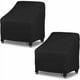 thumbnail image 2 of Funda protectora para silla de jardín, funda impermeable para sillón de exterior, lona para sillón, sofá, banco, hecha de tela Oxford 420D, duradera y resistente al viento, 80 × 85 × 92 - paquete, 2 of 5