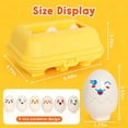 thumbnail image 6 of Egg Toddler Toys,Montessori Geometric Egg Shape Sorter Toys Preschool Learning Educational Color Sorting & Eggs Puzzles Matching Games Fine Motor Toy for Boys Girls Ages 1-3(6PCS), 6 of 8
