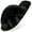 Black, variant on Women's Fuzzy Slippers Cross Band Memory Foam House Shoes Open Toe