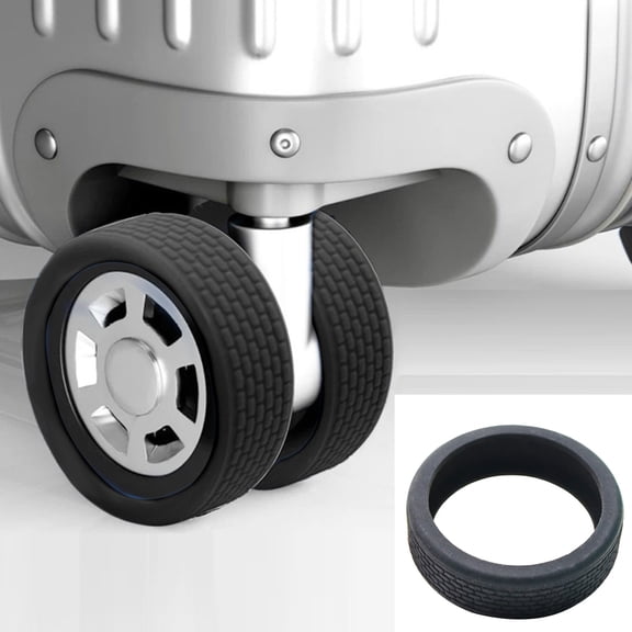 8Pcs Luggage Wheel Covers for 2-2.4in Wheels, Suitcase Wheel Protectors Noise Reducing Anti-Scratch Travel Accessories