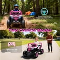 thumbnail image 2 of 12V Kids Ride On Electric UTV Car With Remote Control, Ride On Toys With Swing Function, Power Toddler Car With Anti-Slip Wheels, LED Lights, Music Player, Gift For Kids Aged 3-5, Pink, 2 of 8