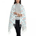 thumbnail image 4 of Chicago Flag Women's Pashmina Shawl Wraps Fringe Scarf Long Large Scarf, 4 of 7