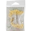 Flower Stamens 160/Pkg-Cream Glittered