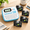 Blue Label Maker-Label Maker Machine with 4 Tapes, variant on Blue Label Maker, Label Maker Machine with 4 Tapes, D210S Portable Labeling Tool