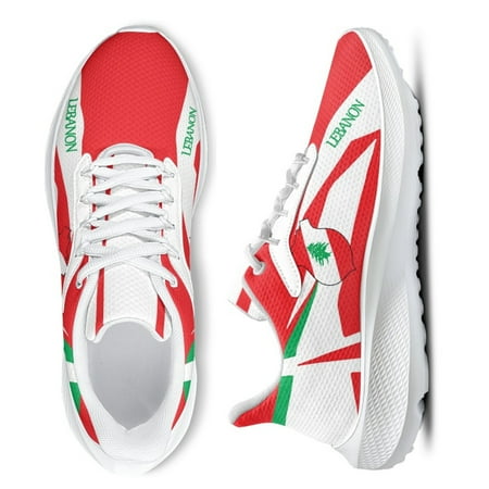 Lebanon Flag Women s Sneakers Youth Outdoor Casual White Flats Lightweight Lace-up Men s Basketball Shoes Footwear