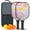 Black-3, variant on Pickleball Paddles Set Of 2, Fiberglass Surface, Liquid & Marble Print, 4 Balls & Bag