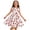 White, variant on Girls Cherry Dresses Sleeveless Crewneck Cherry Print Fitted Summer Casual Girls Fun Dress Size 11-12Y