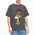 thumbnail image 3 of Camisetas de algodón para hombre, de Peanuts, Charlie Brown y Snoopy, clásicas, de verano, de manga corta, con cuello redondo, diseño de moda, 3 of 5