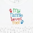 thumbnail image 4 of Inktastic My Nannie Loves Me Girls Baby Dress, 4 of 5