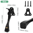 thumbnail image 3 of Uxcell 1-Pack Topes de Puerta, Tope de Puerta de Caída de Aleación de Aluminio de 4 Pulgadas con Altura Ajustable [Negro], 3 of 7