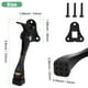 thumbnail image 3 of Uxcell 1-Pack Topes de Puerta, Tope de Puerta de Caída de Aleación de Aluminio de 4 Pulgadas con Altura Ajustable [Negro], 3 of 7
