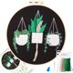 thumbnail image 1 of Kit de inicio, trabajo manual de bricolaje, tela impresa con patrón de flores, hilo de color, aguja, aro de bordado e instrucciones, plantas verdes oso de fresa Hogar, 1 of 5