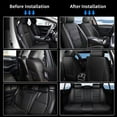 thumbnail image 5 of DIKSOAKR Full Set Car Seat Covers Fit for Mitsubishi Eclipse Cross 2018-2024 Seat Covers Waterproof Leather Automotive Seat Cushion Protector Compatible Airbag(Black,5 Seats), 5 of 7