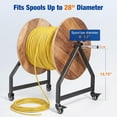 thumbnail image 4 of Soporte portátil para bobinas de cable CXRCY, capacidad de 113 kg, para bobinas de 28", 4 of 8