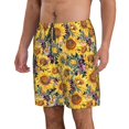 thumbnail image 2 of Fotbe Sunflowers Vintage Trajes de Baño Estampados para Hombre, Shorts de Verano de Secado Rápido, Ropa de Playa, Bañadores-Medium, 2 of 6