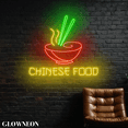 thumbnail image 2 of Glowneon Chinese Food Neon Wall Art, Chinatown Food Restaurant Decor, 2 of 5