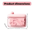 thumbnail image 5 of Automatic Pop-up Floss Dispenser Refillable  Floss Holder Portable Travel Floss Pick Organizer Case with 100 Floss Picks for Teeth Cleaning, 5 of 5
