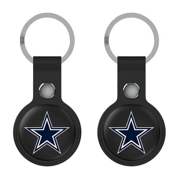 Keyscaper Black Dallas Cowboys  Two-Pack AirTag Holders