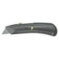 Safety Grip Retractable Utility Knife, Matte Gray, Non Slip Grip Surface, RSG197