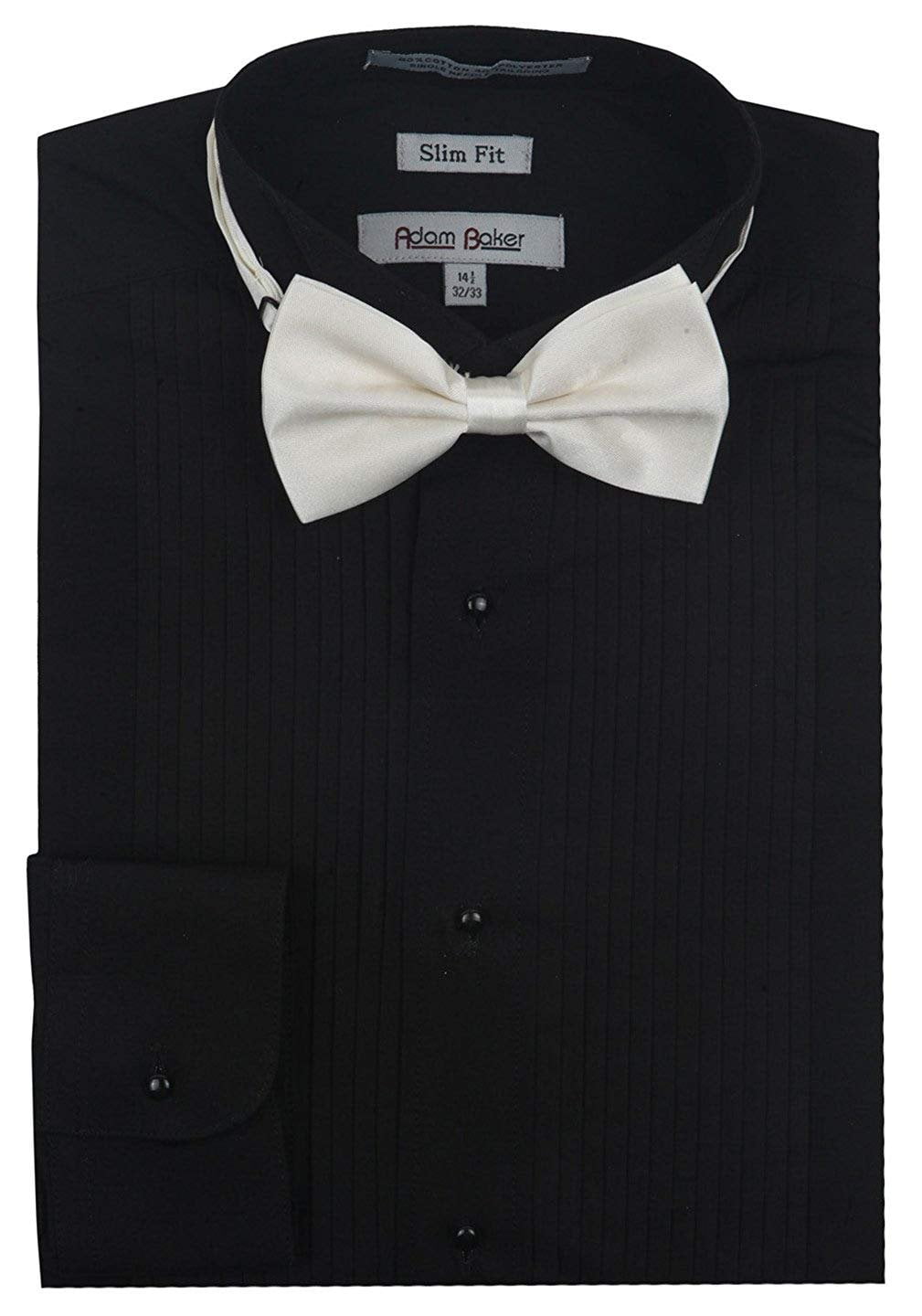 slim fit wing tip tuxedo shirt