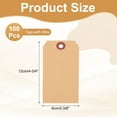 thumbnail image 2 of Uxcell Blank Shipping Tags Shipping Tags with Wire Manila Hang Label Tag with Reinforced Eyelet for Inventory Gift Label Brown 4-3/4", 2 of 6
