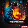thumbnail image 3 of Casco PIP Wolfjaw de fibra de carbono con ala completa, negro, 3 of 8