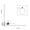 thumbnail image 4 of ANGARA Natural Prong-Set Sapphire Bypass Ring with Diamond Accents in 14K White Gold for Women (Size-5mm) | September Birthstone, Anniversary, Jewelry Gift for Women | Natural Blue Sapphire Ring, 4 of 8