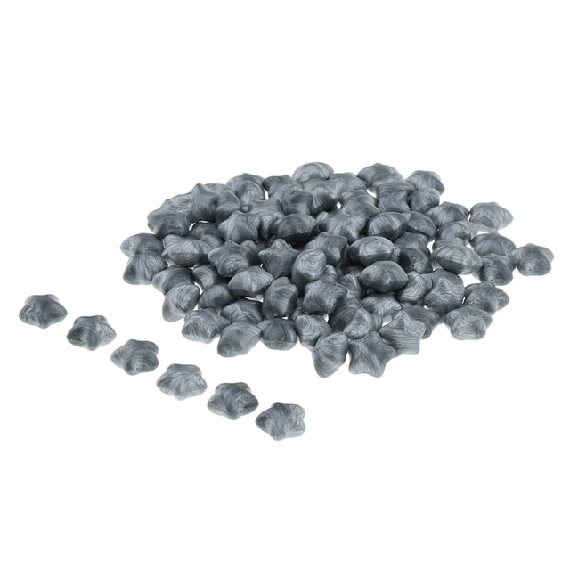 Perlas de cera de sellado en forma de estrella de 100 piezas para sello sobre de sello diy plata Sunnimix Forma de estrella