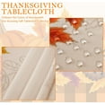 thumbnail image 4 of Fall Tablecloth Rectangle 60" x 120", Maple Leaves Pumpkin Table Cloth Washable, Stain Resistant Polyester Autumn Table Cover for Harvest Farmhouse Parties Dinner Decor., 4 of 6