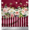 thumbnail image 2 of Soimoi Red Cotton Voile Fabric Dot & Floral Panel Fabric Prints by Yard 56 Inch Wide, 2 of 3
