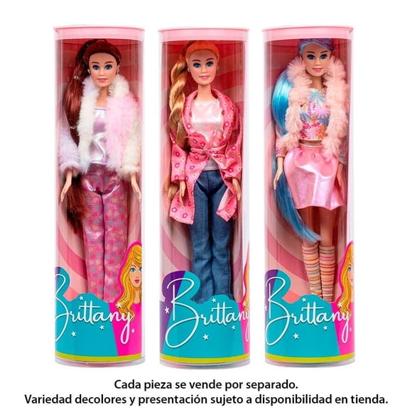 Muñeca Brittany de Plástico con Accesorios Multicolor Varios modelos 1 pieza