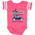 thumbnail image 3 of Inktastic Paradise Beach in Delray Beach with Palm Trees and Car Boys or Girls Baby Bodysuit, 3 of 5